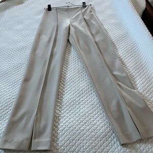 Elegant Cream Ankle Pants